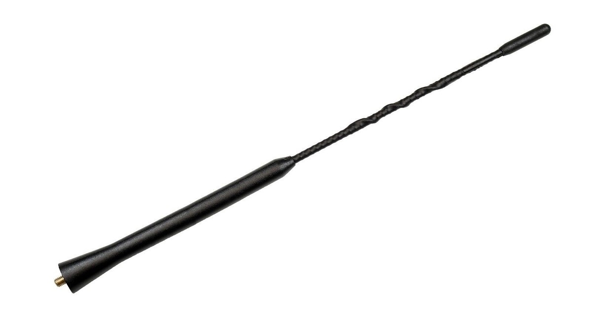 16" Black Power Radio Antenna Mast For Mitsubishi Outlander 2007-2017 – AM/FM Roof Mount, Fuba Style, Waterproof