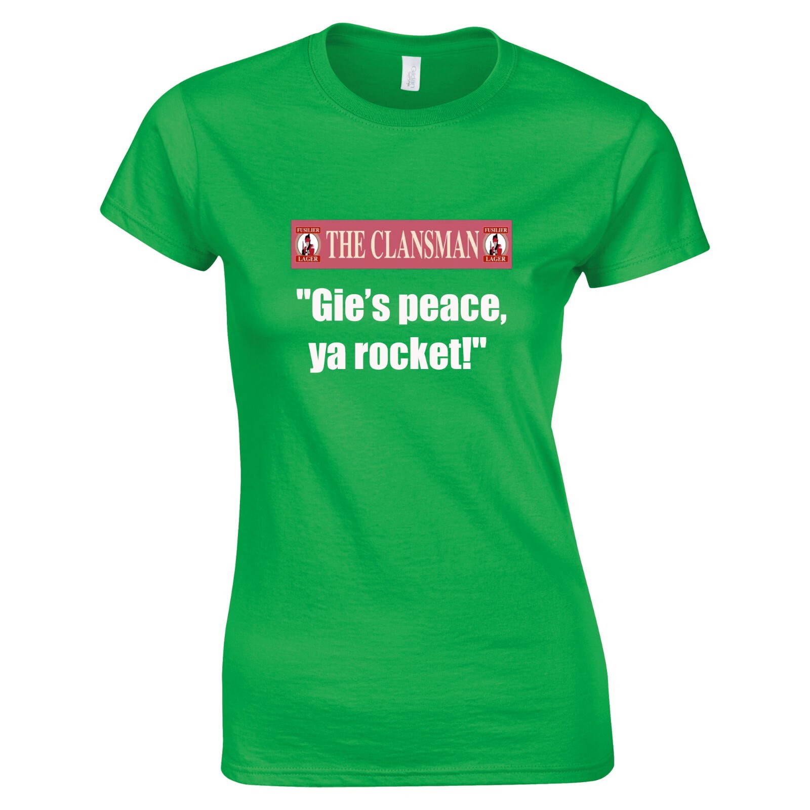 ALTRA CRAIGLANG • Donna "Gie's peace ya rocket!" Maglietta Still Game Umorismo Scozzese