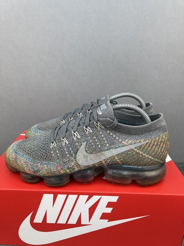 Nike Air Vapormax Flyknit Grey Multi Color UK 8 Trainers 849558-019 - 第 5/20 張圖片