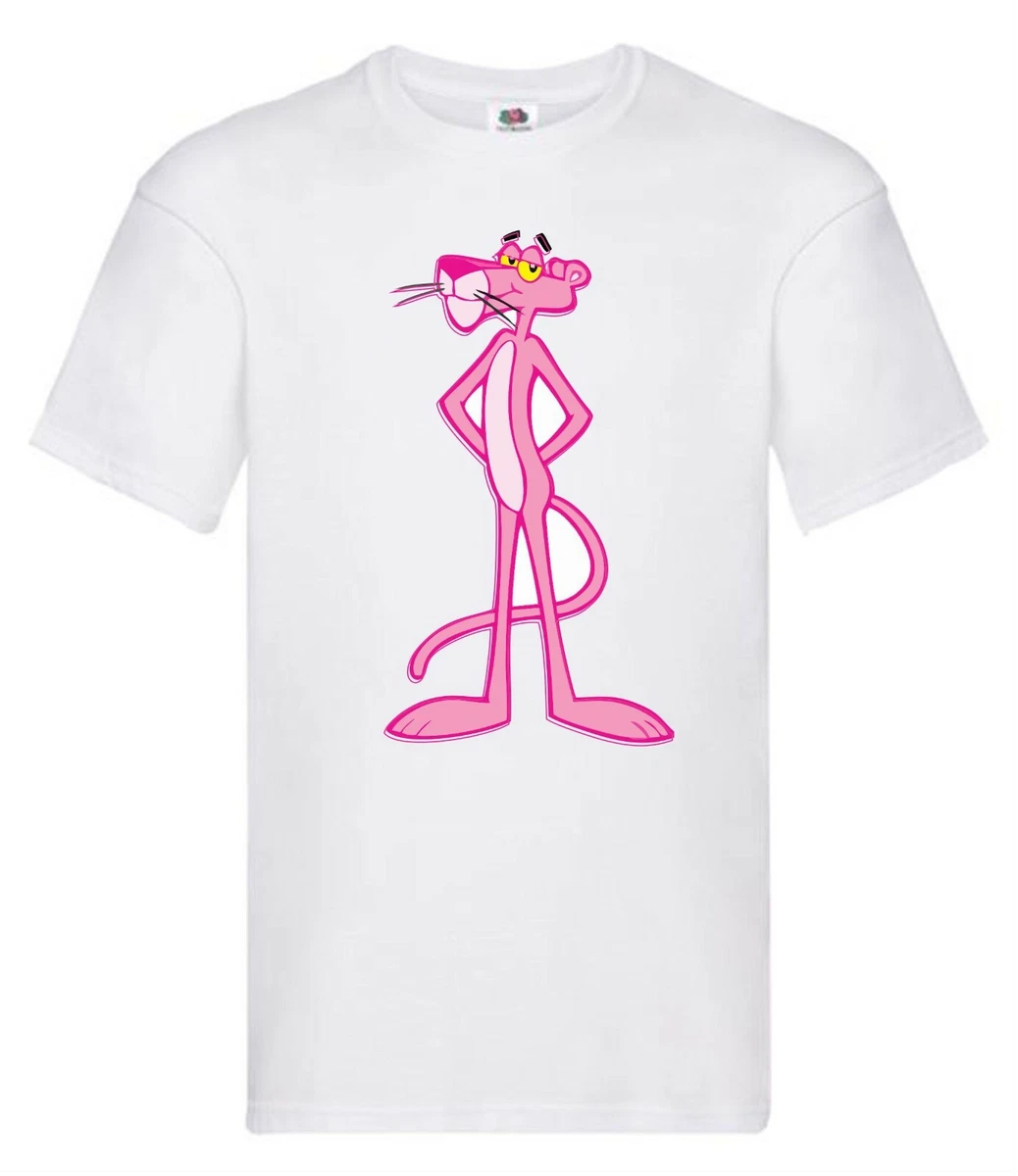 Pink Panther Retro T shirt Women Men Boys Girls Cartoon Gift Top All Sizes