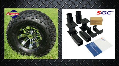EZGO MARATHON GAS GOLF CART 4'' LIFT KIT + 10'' WHEELS and 22'' AT TIRES 