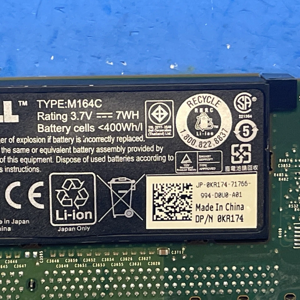 Controlador RAID SAS doble de caché Dell PERC6/e 256 MB con batería - PN 0F989F Foto 4 de 4