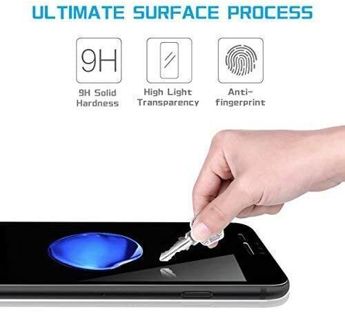 Per iPhone SE 2022 5G (SE 3) protezione schermo copertura completa vetro temperato nero - Foto 6 di 6