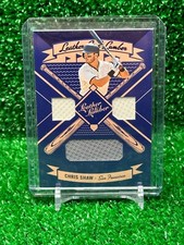 2019 Panini Leather & Lumber and Triple Relics Blue Chris Shaw #LLT-CH Rookie RC