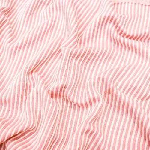Striped double knit fabric top