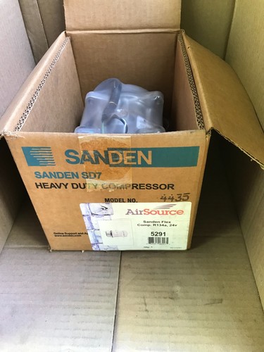 Sanden - A/C Compressor w/Clutch (NEW) (4435) (AirSource 5291) - Picture 2 of 4