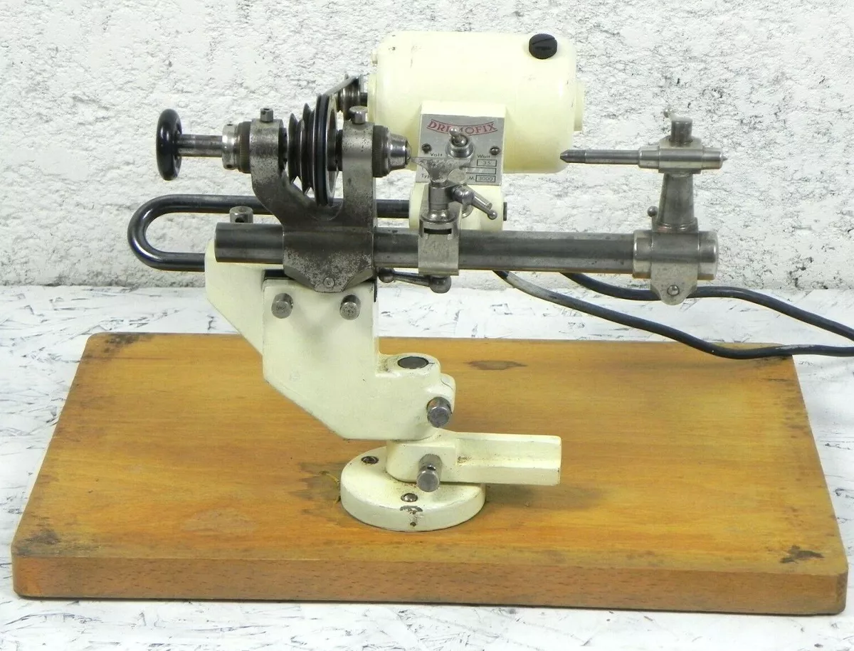 Vintage DREMOFIX Electric Watchmaker Lathe Pedal Watch Spindle