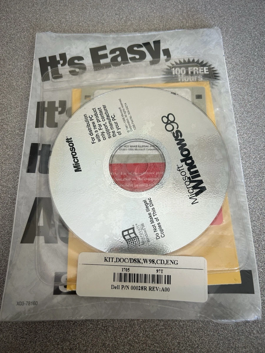 Microsoft Windows 98 Software CDs for sale - eBay
