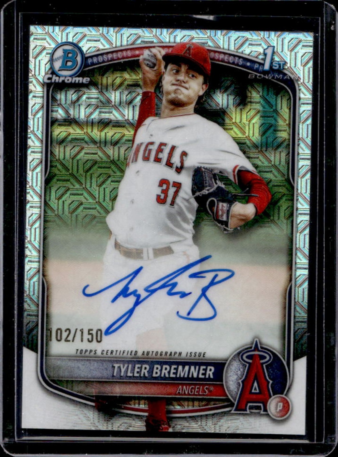 2025 Bowman Draft Tyler Bremner Chrome Auto HTA Choice Refractor 1st #/150
