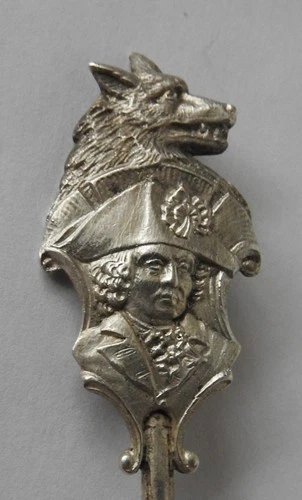 RARE Sterling Silver 19th Century Gorham, Figural Wolf & Man, Gun-Shaped Handle!