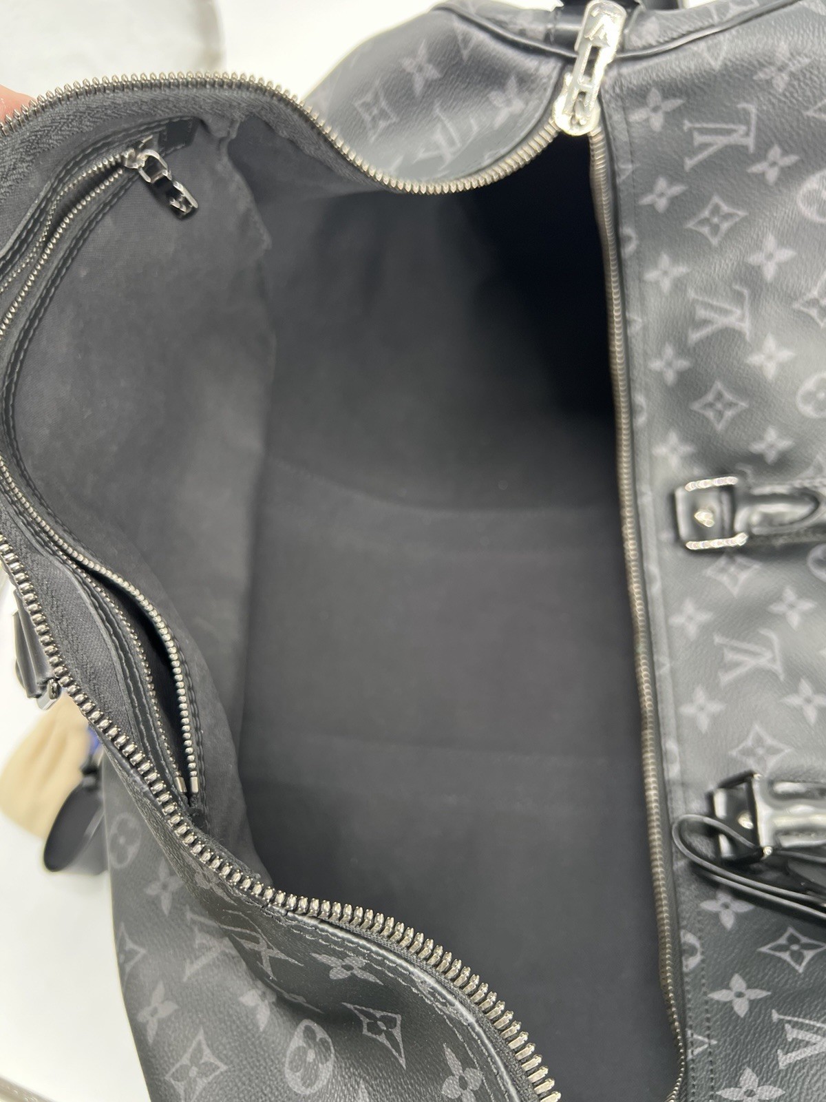 Louis Vuitton Monogram Eclipse Keepall Bandoulier… - image 14
