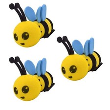 Car Antenna Toppers Cute Honey Bee Aerial Balls Happy Face Bumble Bee Car 3X