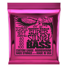 Ernie Ball 2854 Slinky Bass Guitar Strings; Short Scale gauges 40-100