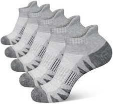 Men's Athletic Cushioned Cotton Socks Anti-blister Wicking Breathable Running...