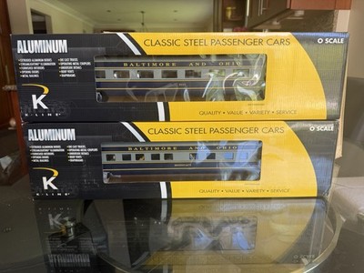 K-Line K4610-42111 O Gauge B&O Parlor Car #2111 21  Illuminated NIB