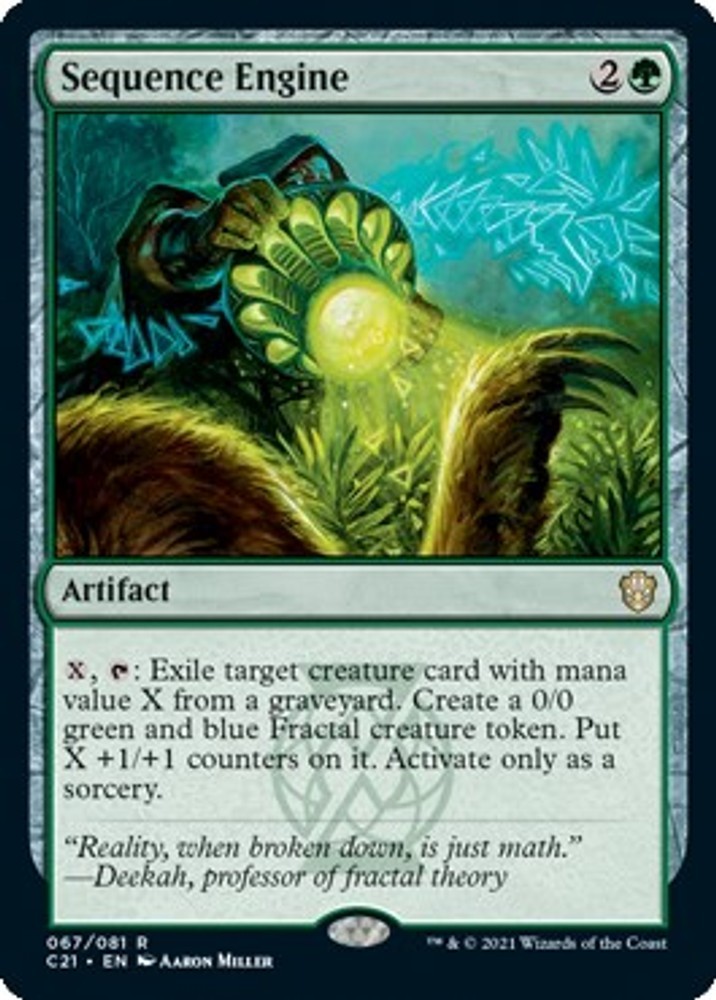 Sequence Engine #67 (NM) Commander 2021 (C21) MTG