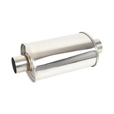2.25'' Inch Ultra Quiet Resonator,2.25" Inlet 2.25" Outlet Exhaust 2.25 Inch