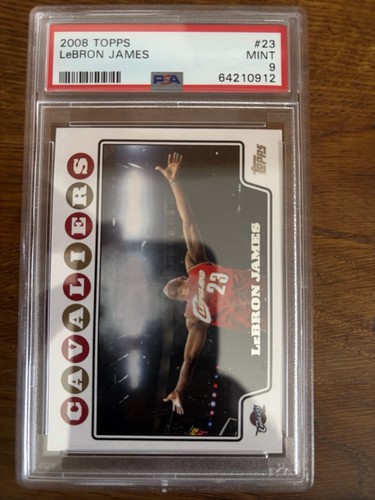 Topps 2008-09 LeBron James #23 PSA Graded Basketball Card Cleveland Cavaliers