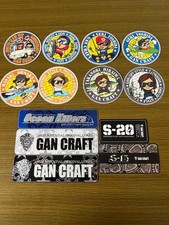 GAN CRAFT Fishing Sticker Set Character Design Outdoor Marine Decor