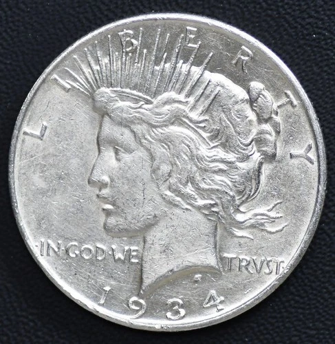 1934-D Peace Dollar Choice AU