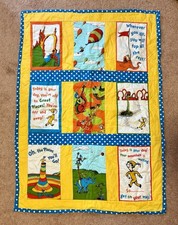 Dr Suess Handmade Colorful Toddler Quilt