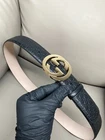 100% Authentic Gucci Black Leather Belt