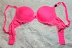 Victoria’s Secret Dream Angels Push-Up Bra 38B Neon Pink Lace NWT