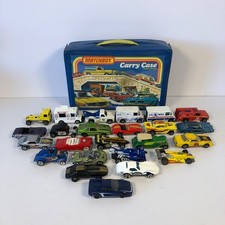 1978 Vintage Matchbox Carry Case Original Trays w/24 Hot Wheels Diecast Lot