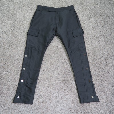 Mnml Pants Mens 29 Cargo Utility Tapered Snap Button Zip Pocket