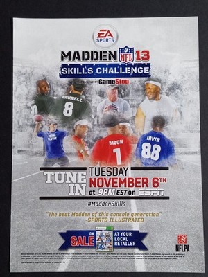 EA Sports Madden NFL 13 Video Game Ad 2012 John Madden Football ESPN