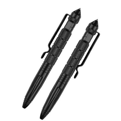 2Pcs Multi-Functional Self-Defense Emergency Glass Breaker Safety Writing Pens