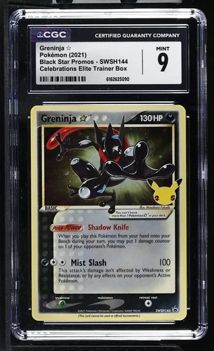 Greninja STAR SWSH144 - Pokémon Celebrations ETB CGC 9 Mint+