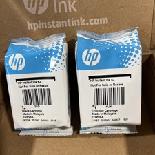 Genuine HP 62 Black And Tri-Color Original Ink Cartridges