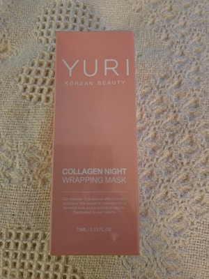 Yuri Korean Beauty Collagen Night Wrapping Mask Hydrating 2.53 fl oz exp 05/2029