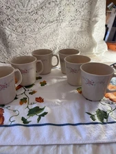 Corning Corelle Set of 6 English Breakfast Coffee/Tea Cups. Vintage. Excellent