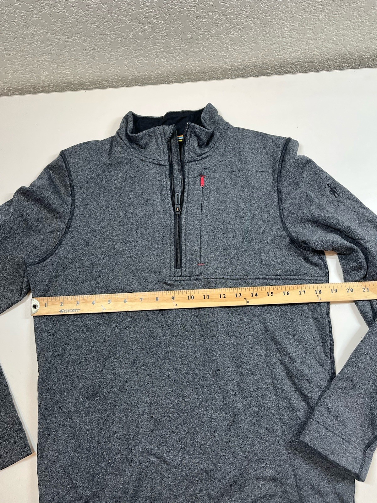 Gray Smartwool Pullover Sweatshirt Sweater Men's … - image 6