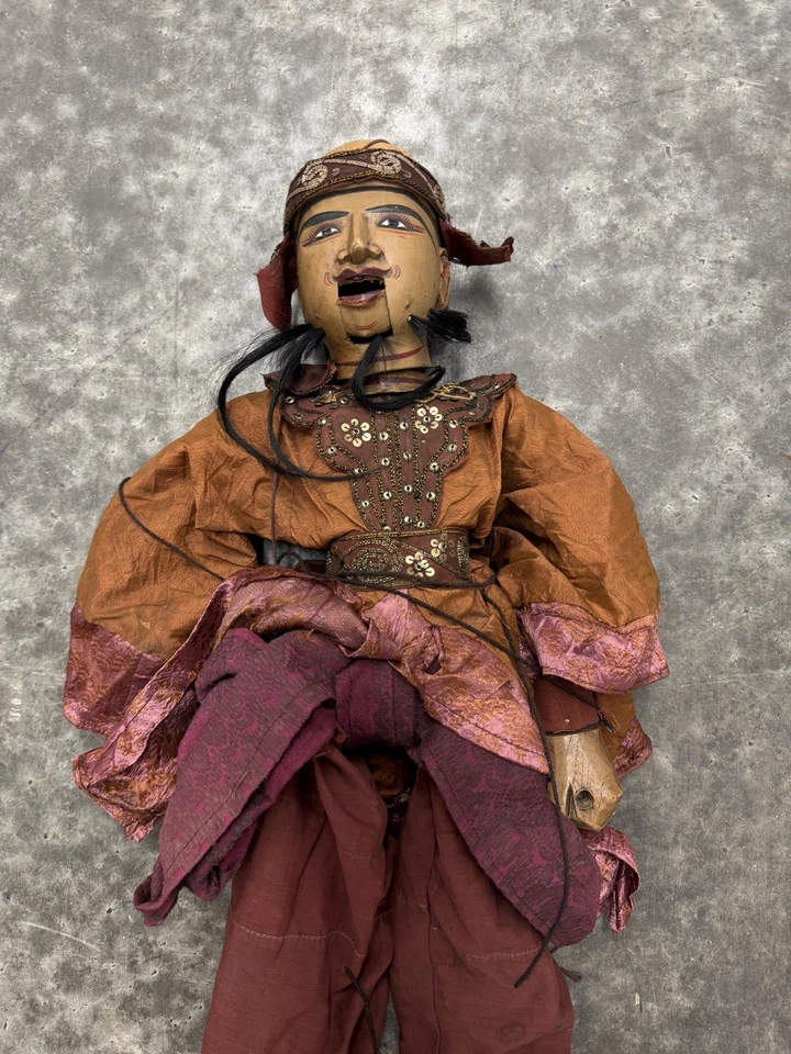 Haunted Active Spirit Antique Burmese Tai Hand-Carved Marionette Puppet - Image 4 of 4