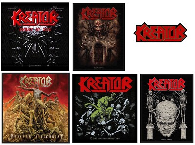 KREATOR - OFFICIAL MERCHANDISE SEW ON PATCH - ENEMY OF GOD logo PLEASURE TO KILL