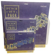 Colorbok Punch-out Pack set of 3 all different sizes, New sealed, island pack