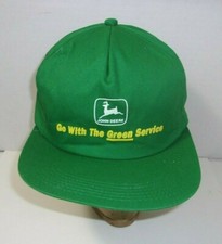Vintage John Deere Tractor Farm Trucker snapback Hat Advertising Cap K Products