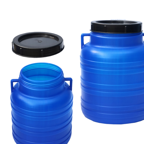 Plastikfass 60L Zum Pökeln & Konservieren - Lebensmittelechter Behälter Mit Schraubdeckel