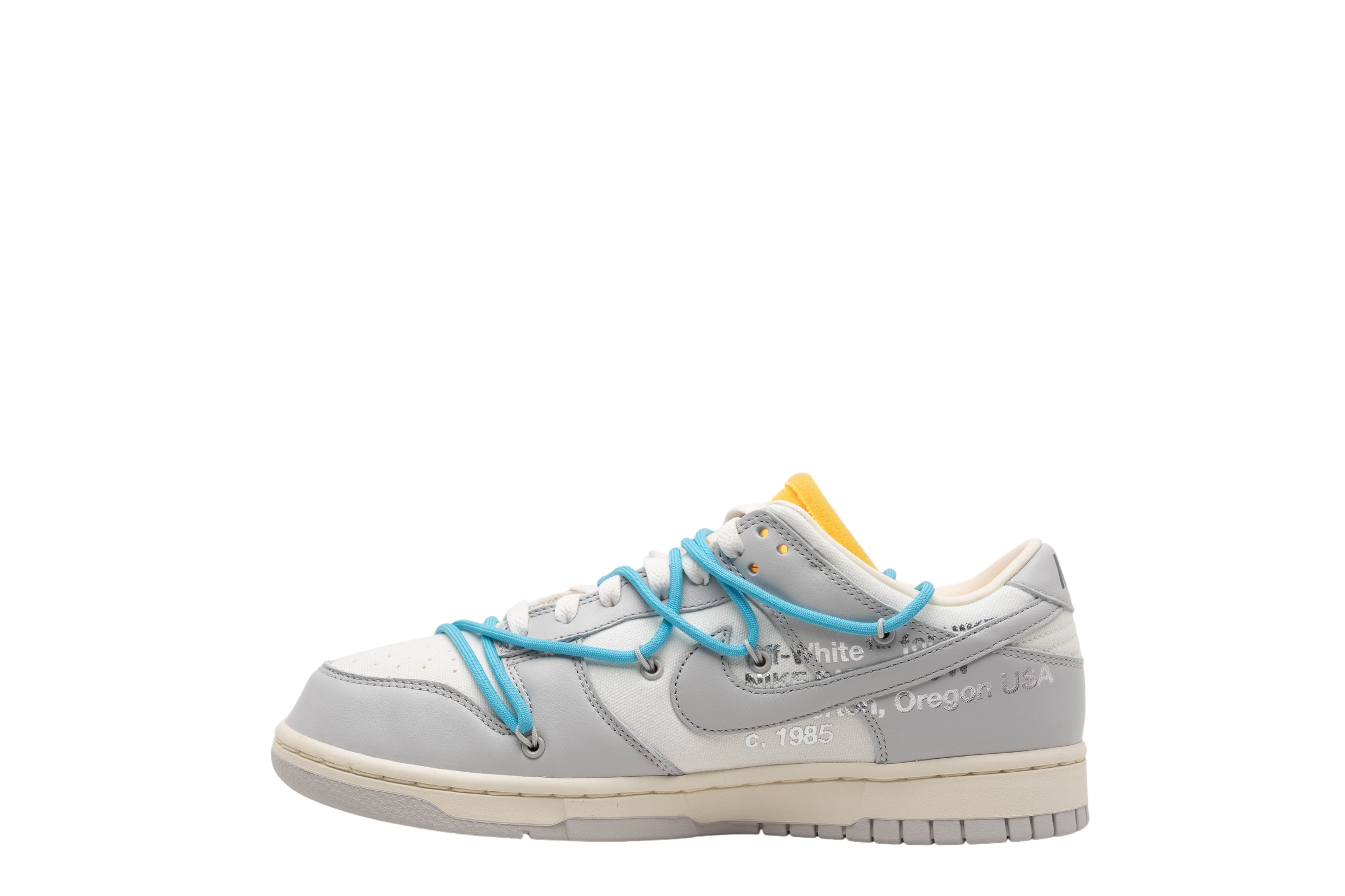 NIKE DUNK LOW x OFF WHITE LOT 2 MEN SIZE 9 DEAD STOCK SAIL/GREY/BLUE 🔥🔥📈