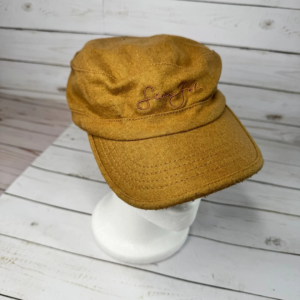 Sean John Cadet крышка мужской большой коричневый военного стиля шерсти с подкладкой поле шляпа резинке - Изображение 2 из 4