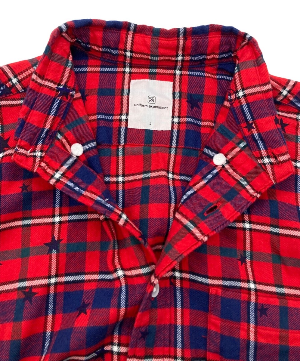 uniform experiment Star Flannel Check Big B.D Shirt | eBay 