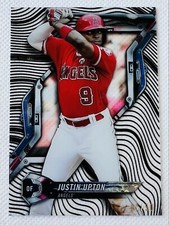 2018 Topps High Tek Justin Upton Black Acetate Diffractor SP #/50 Mint+ 💎