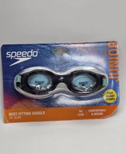 SPEEDO Jr. Glide Junior Age 6-14 Best Fitting Leakproof Googles - Black