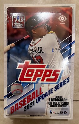 2021 Topps Update Factory Sealed Hobby Box-336 Cards-1 Auto Or Relic In Each Box