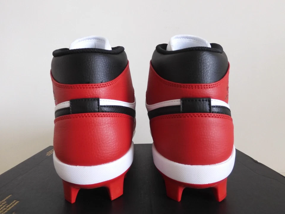 耐克 Jordan 1 Retro Mcs Gym Red Chicago "棒球钉鞋" 尺寸 11.5 [AV5354-611] — 第 4/4 张图片