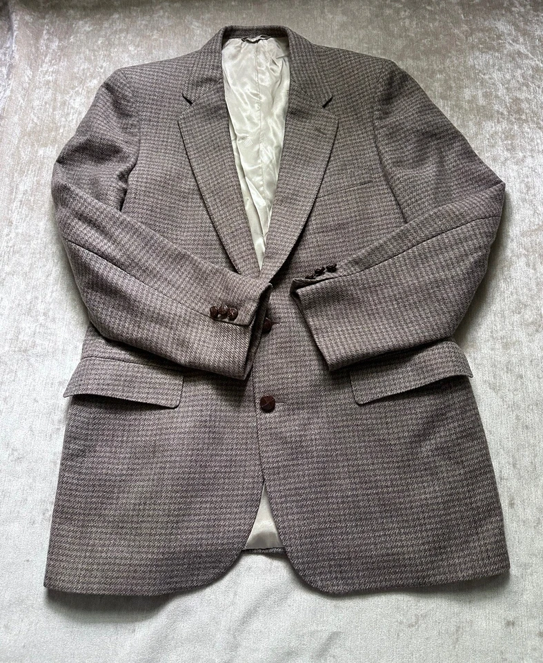 Blazer masculino vintage Lanvin 100% lã virgem tamanho 40?Casaco esportivo carreira empresarial - Imagem 4 de 4