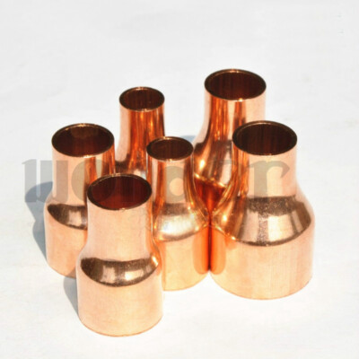 I.D 6.35-54mm Copper End Feed Reducer Welding Pipe Adapter Air Conditioner